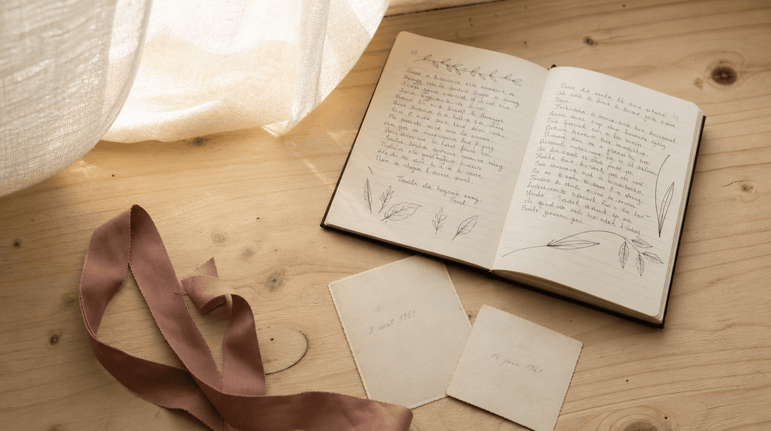 Pile de livres reliés dans un atelier d'impression artisanale, papier kraft