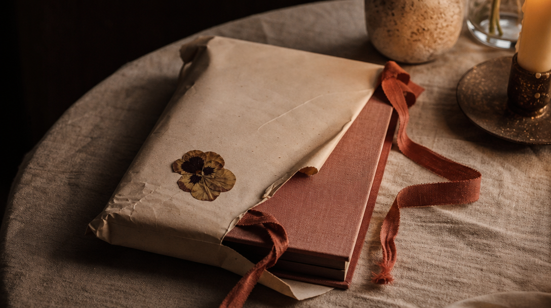 Bouquets de roses rouges et enveloppes de lettres d'amour sur fond rose
